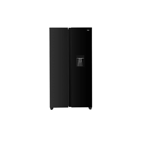Bush MSBSWTDB23E No Frost American Fridge Freezer Black