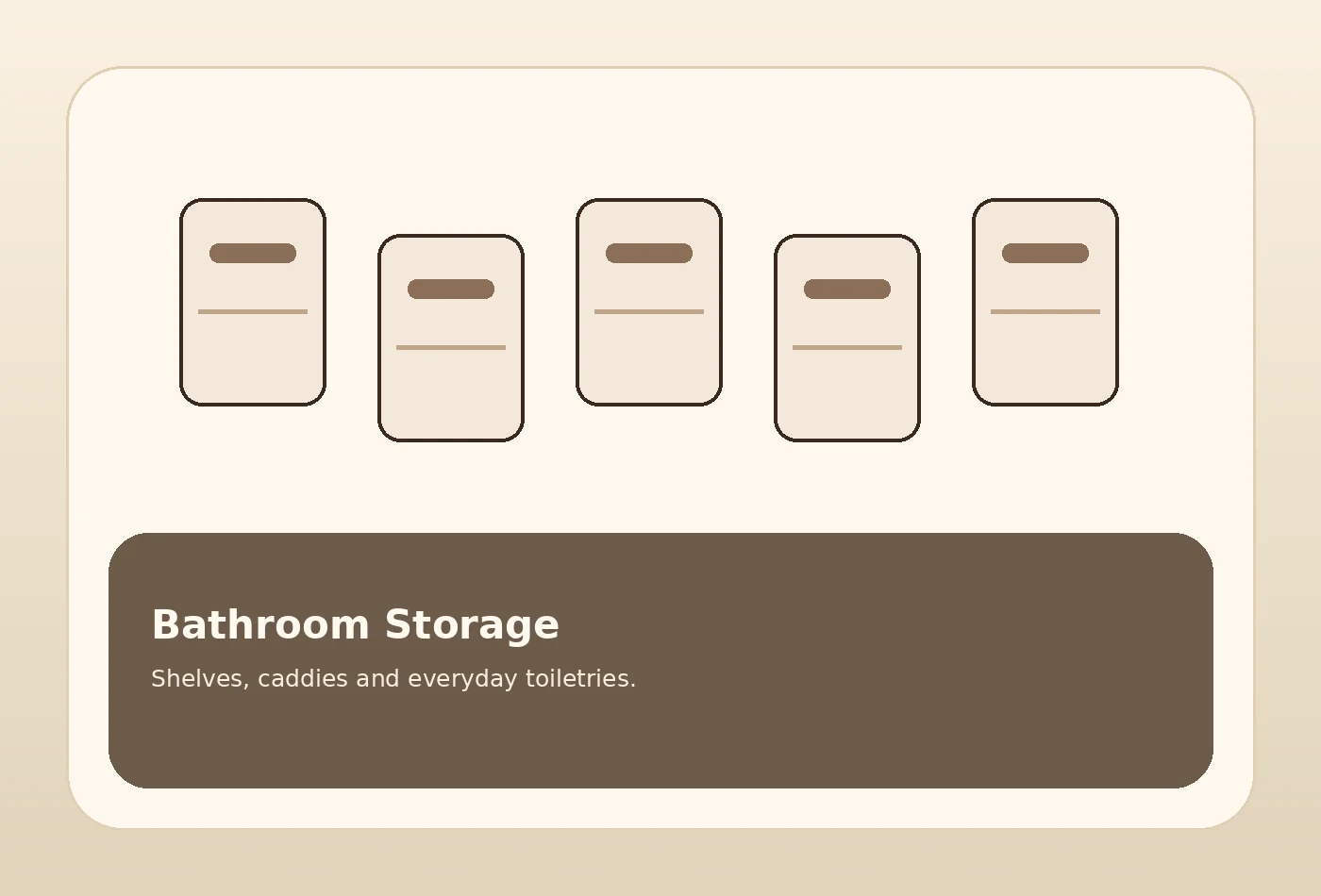 Bathroom storage