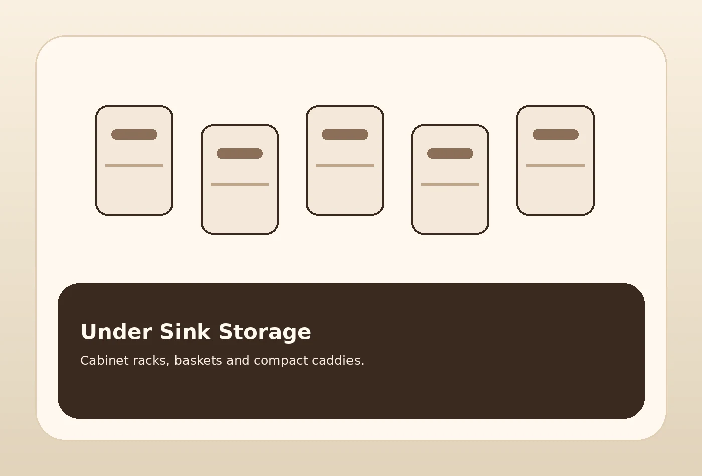 Under sink storage