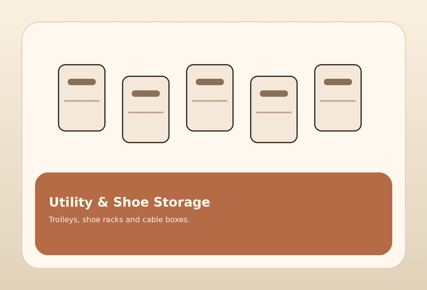 Utility and shoe storage